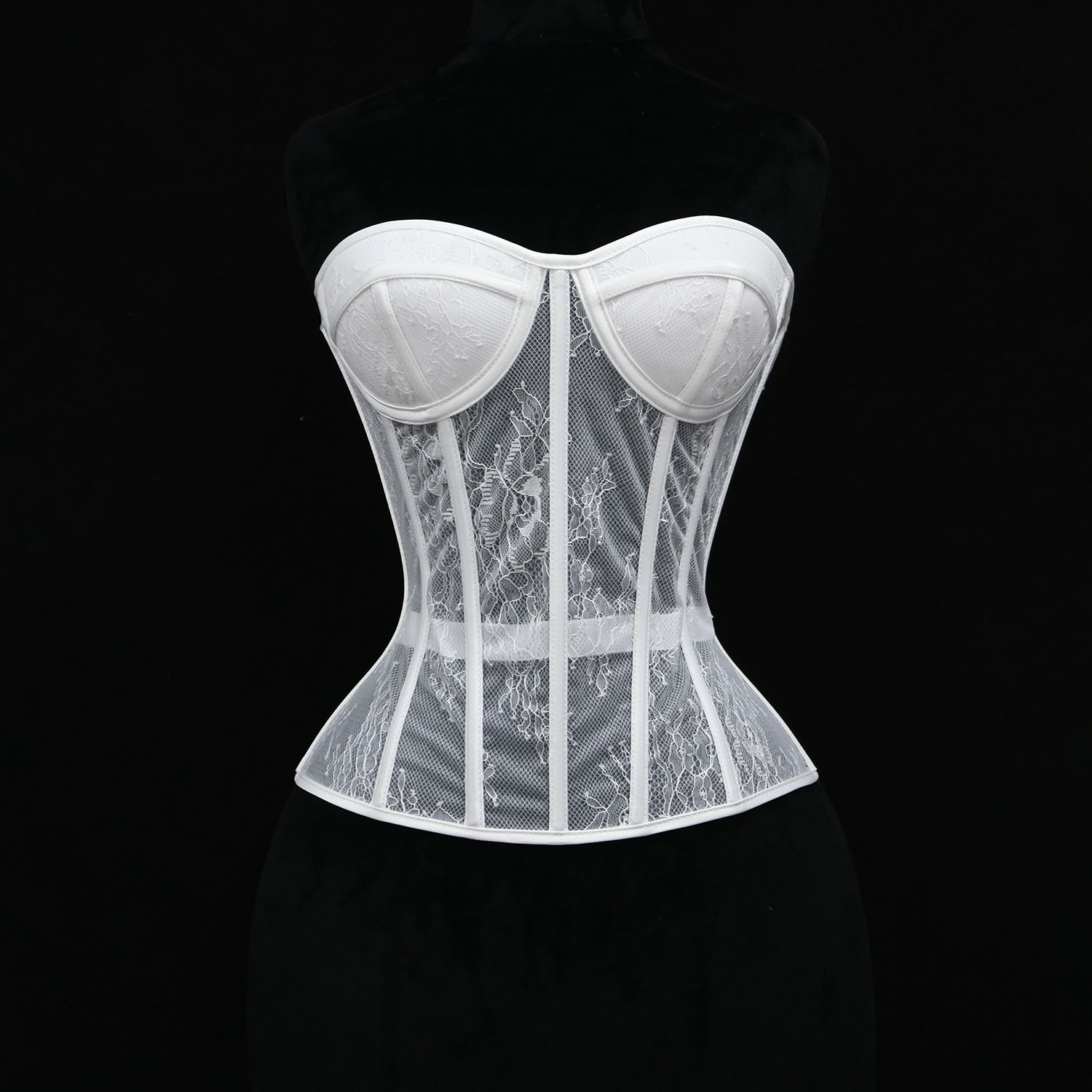 Boning Corset Steel - Corset Bustier Femme en Acier avec