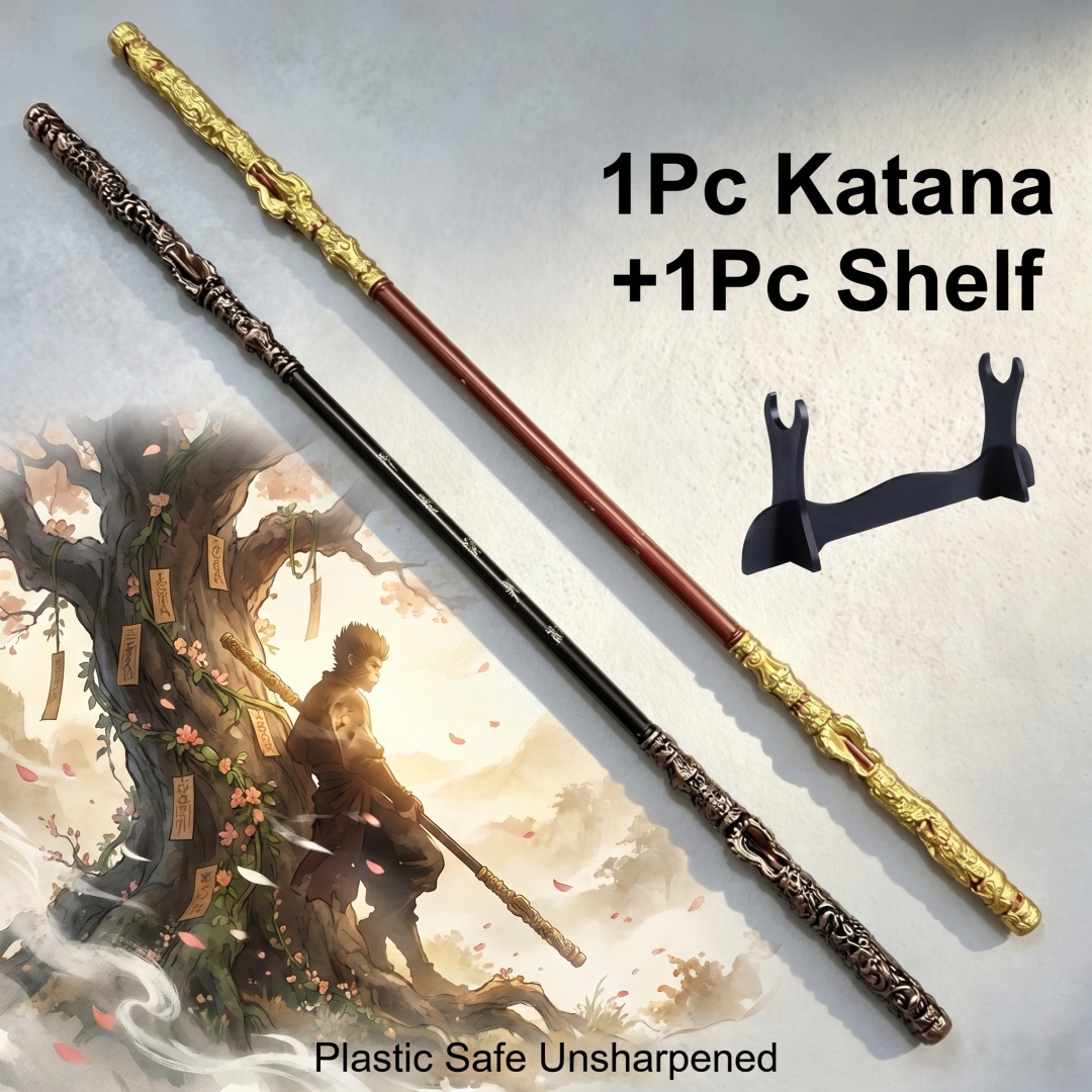 Cosplay Prop Katana - Bâton de Sun Wukong Black Myth
