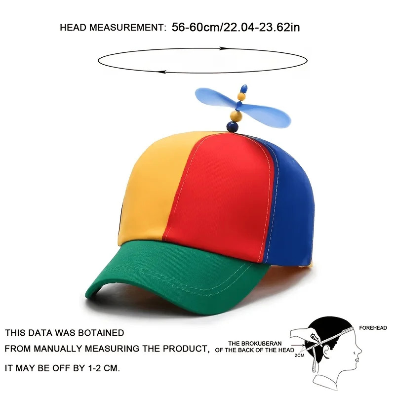 Flamethrower Cosplay Prop - Casquette de baseball hélicoptère multicolore amusante