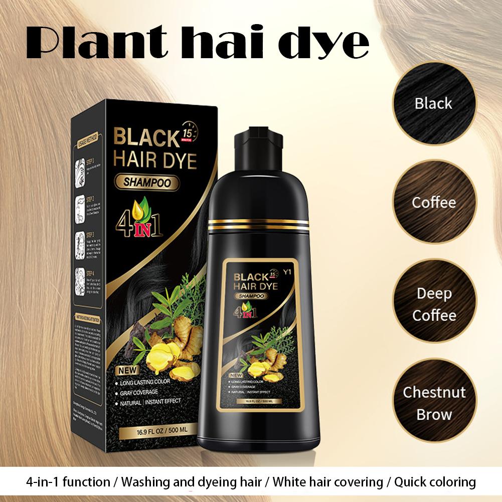 Hair Spray Color - Shampoo colorant pour cheveux brun foncé,