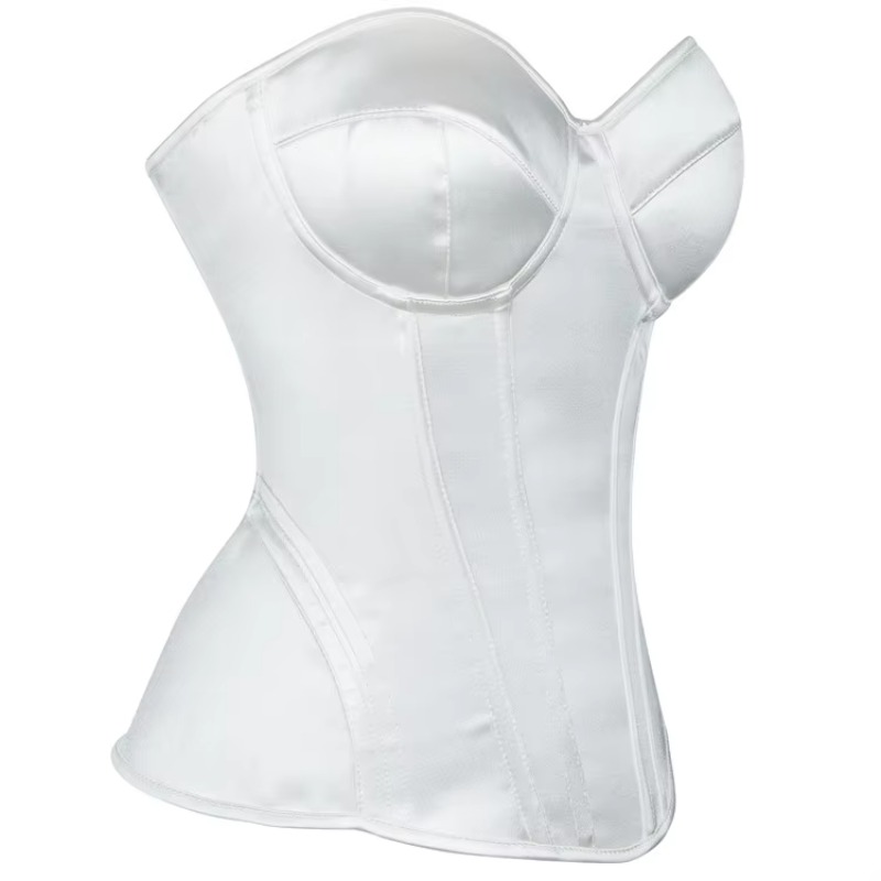 Corset blanc pour femme, busti - Boning Corset Steel avis et prix