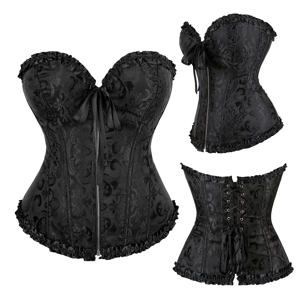 Corset Jacquard à Fermeture Éc - Boning Corset Steel avis et prix