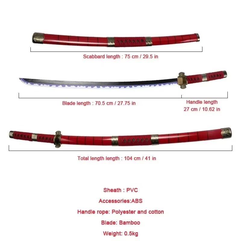 40incn Roronoa Zoro Katana Nin - Cosplay Prop Dagger avis et prix